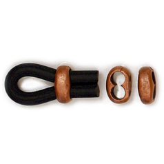 Euro Pewter Spacer Bead with 2 holes, 9x14mm in Shiny Gold