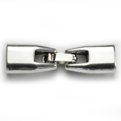 Euro Pewter Clasp Set, 31.6x9mm in Antique Silver