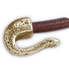Euro Pewter Clasp for Cord, 23x16mm in Antique Brass