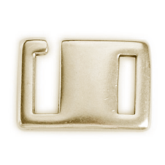 Euro Pewter Hook Clasp, 23x16mm in Antique Brass