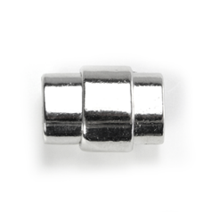 Euro Magnetic Clasp, Total 20x16x12mm (LxWxDepth) - Rhodium