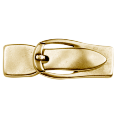 Magnetic Clasp Buckle, 41 x 15 mm (Hole Size: 10x2.5mm) - Antique Brass