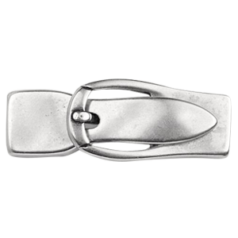 Magnetic Clasp Buckle, 41 x 15 mm (Hole Size: 10x2.5mm) - Antique Silver