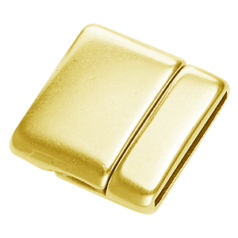 Magnetic Clasp Plain Set 21.5x23mm (Hole Size: 20x2.5mm) - Shiny Gold