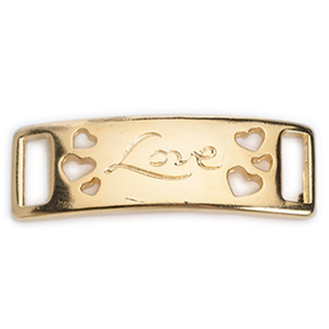 Slider, 41 x 14 mm (Hole: 10x3mm) - Shinny Gold