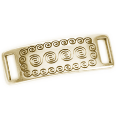 Slider, 41x14mm (Hole: 10x3mm) - Antique Brass