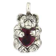 Wheeler - Small Teddy Bear - New Pewter Item