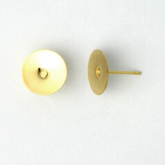 Stainless Steel 10mm Flat Stud - Gold