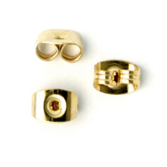 Earnut, 6x5mm - Gold Plated Brass