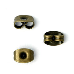 Earnut, 6x5mm - Antique Bronze Plated Brass