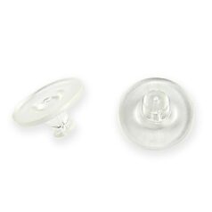 Earnut, 9x5mm Earnut Clear Rubber Large