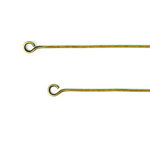 Eyepin, Eyepin 2" in 23 Gauge - Antique Bronze Plated