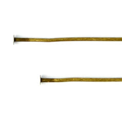 Headpin, Headpin 1" in 22 Gauge - Antique Bronze Plated Nickel Free