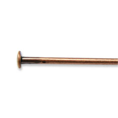 Headpin, Headpin 3" in 20 Gauge - Antique Copper Plated