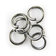 Jump Ring, 10mm Jump Ring Open in 15 Gauge -  Gunmetal Plated Brass