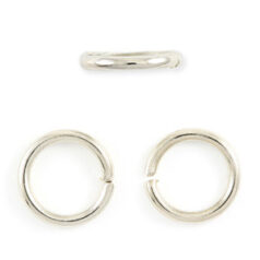 Jump Ring, 10mm Jump Ring Open in 15 Gauge -  Nickel Plated Brass