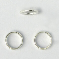 Jump Ring, 6mm Jump Ring Open in 20 Gauge - Silver Plated Brass
