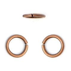 Jump Ring, 5mm Jump Ring Open in 21 Gauge - Antique Copper Plated Brass