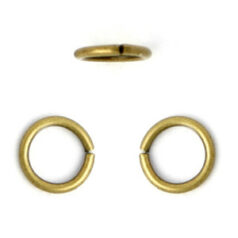 Jump Ring, 5mm Jump Ring Open in 21 Gauge - Antique Bronze Plated Brass