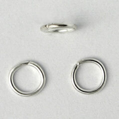 Jump Ring, 5mm Jump Ring Open in 21 Gauge - Silver Plated Brass