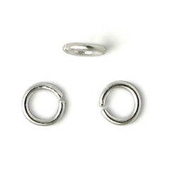 Jump Ring, 4mm Jump Ring Open in 21 Gauge - SilverPlated Brass