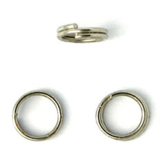 Split Ring, 8mm Split Ring in Nickel Plated Stainless Steel