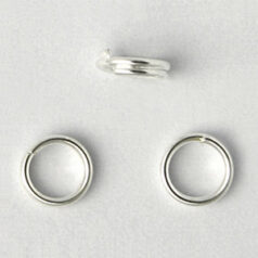 Split Ring, 5mm Split Ring in Silver Plated Stainless Steel