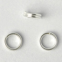 Split Ring, 6mm Split Ring in Silver Plated Stainless Steel