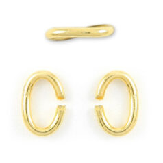 Jump Ring, 4x6mm Jump Ring Oval Open - Gold Plated Brass