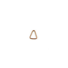 Jump Ring, 5x5mm Jump Ring Triangle Open  - Antique Copper Plated Brass