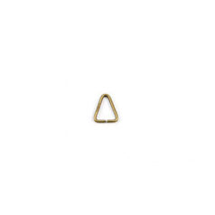Jump Ring, 5x5mm Jump Ring Triangle Open  - Antique Bronze Plated Brass