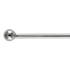 Ball pin, 2" Ball Pin with 1.5mm ball (0.6mm wire, 38mm length) - Gunmetal Plated Brass