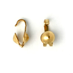 Bead Tip, 7.3mm Gold Filled Clamshell bead tip in in 14kt/20