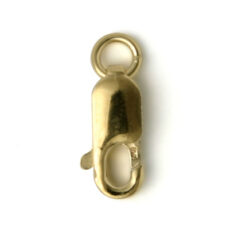 Lobster Claw Clasp, 12x4.3mm Gold Filled lobster claw clasp with open jump ring in 14kt/20