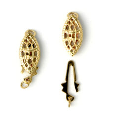Filigree Oval Clasp, 18.7x8mm Gold Filled filigree oval clasp in 14kt/20