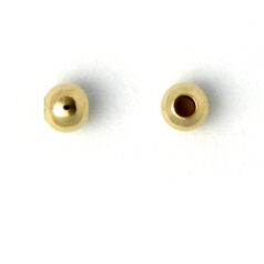 Bead, 2.5mm Gold Filled round smooth bead in 14kt/20