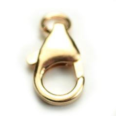 Lobster Clasp, 5.9x10.1mm Lobster Clasp with Jump Ring in 14kt/20 Rose Gold Filled