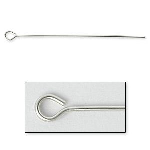 Eyepin, 1.5 inch in 22 Gauge (0.65mm wire) in Sterling Silver .925