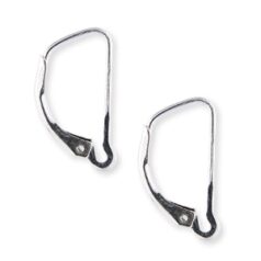 Sterling - Leverback Teardrop w/Open Loop