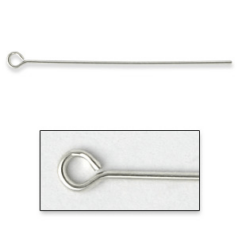 Eyepin, 1.5 inch in 21 Gauge (0.7mm wire) in Sterling Silver .925