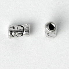 Tube bead, 5.5x3mm Tube Bead in Sterling Silver .925 (Hole Size 2mm)