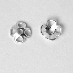 Bead Cap, 7mm Bead Cap with petal design in Sterling Silver .925