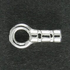 Sterling - End Cap Loop Crimp On 0.7mm hole