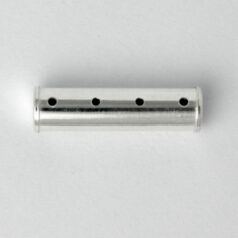 Spacer Bar, 22x6mm Tube Spacer Bar with 4 holes in Sterling Silver .925