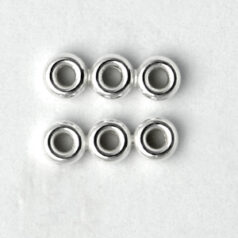 Spacer Bar 10 x 3 mm Rondelle Style in Sterling Silver .925