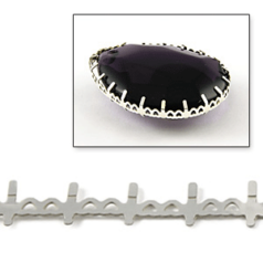 JBB Wrap Strips for Beads with Heart Design.  Length of Strip 11 inches in Sterling silver .925