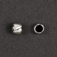 Bead, JBB, Sterling Silver 5mm length 5.5mm width (Hole Size 3.5mm)