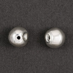 Bead, JBB Sterling Silver 10mm Round 8.5mm Width Light weight and Hollow Baroque Style Bead  (Hole Size 1mm)