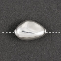 Bead, JBB Sterling Silver 18mm Length 12mm Width Light weight and Hollow Baroque Style Bead (Hole Size 1mm)