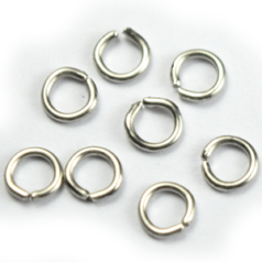 Jumpring, Stainless Steel, 4mm, 21 Gauge